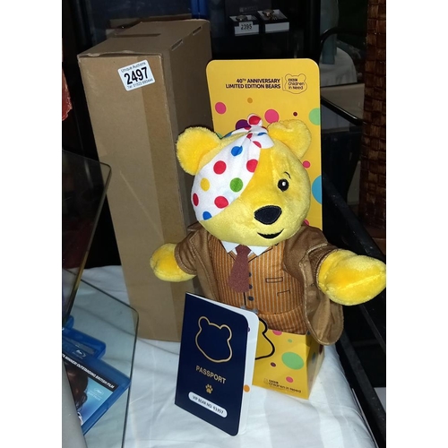 2497 - 10th doctor David Tennant Dr Who limited edition Children in need 2000 Pudsey Bear New in box