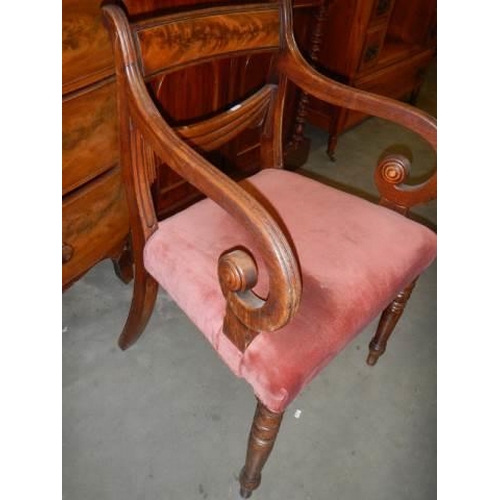 A set of seven good quality dining chairs, COLLECT ONLY