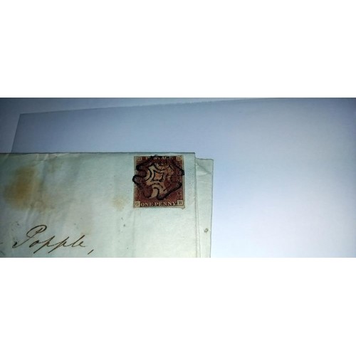 677 - Two Penny red stamps on postmarked envelopes for Lincoln and Caistor,