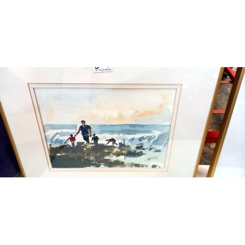 894 - 2 John Tookey framed & glazed watercolours (Essex/Suffolk scenes)