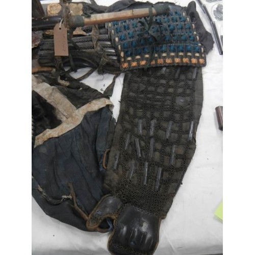 960A - A mid Eido Samurai composite armour comprising a Sujiba chi Kabuto and black lacquered Mempo detacha... 