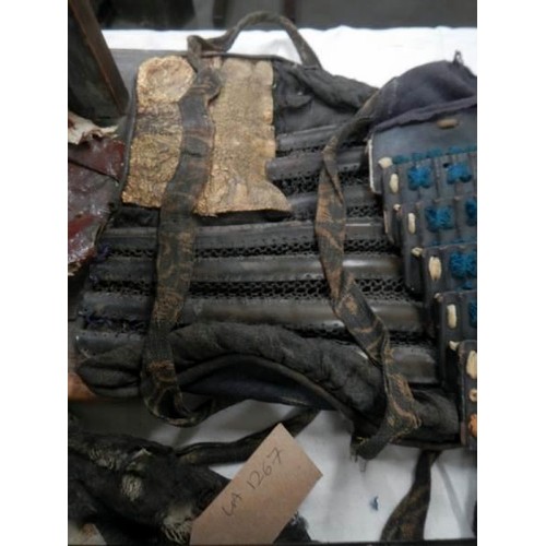 960A - A mid Eido Samurai composite armour comprising a Sujiba chi Kabuto and black lacquered Mempo detacha... 