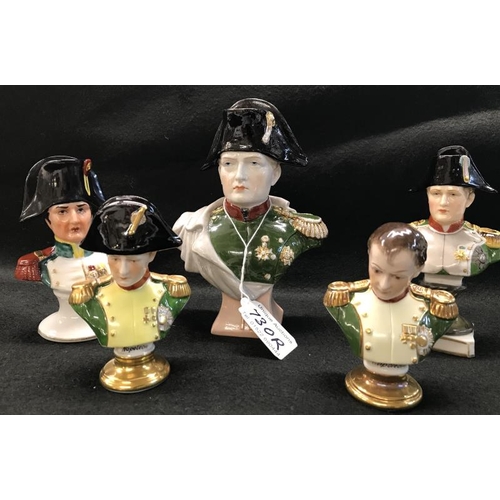 730R - 5 Napoleon Bust Figures including Kammer