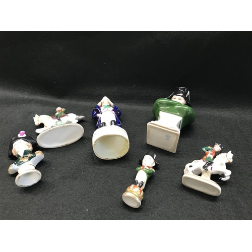 730S - 6 Napoleon Figures and Miniature including Staffordshire 
1x AF