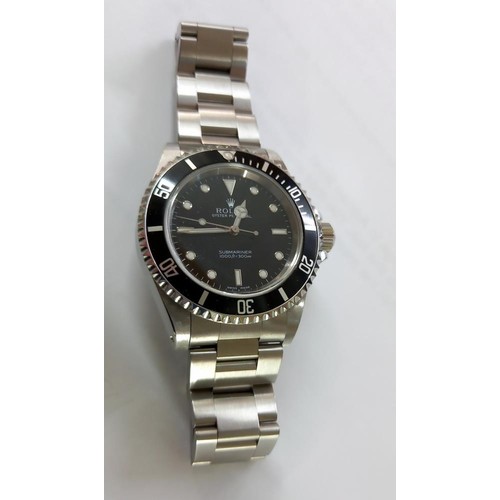 196 - A Rolex Oyster Submariner wrist watch, Model: 1460M, serial NO. P93****, 40mm diameter, includes inv... 