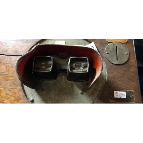 1070 - An old fairground Penny in slot stereo viewer by Krafts Automatics Ltd., COLLECT ONLY.