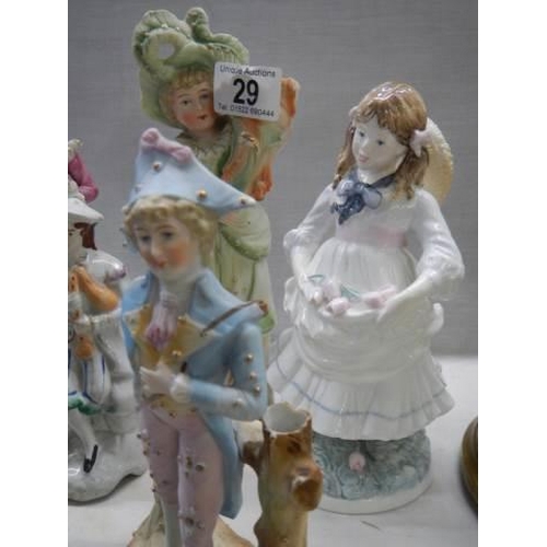 29 - Six assorted porcelain figures.