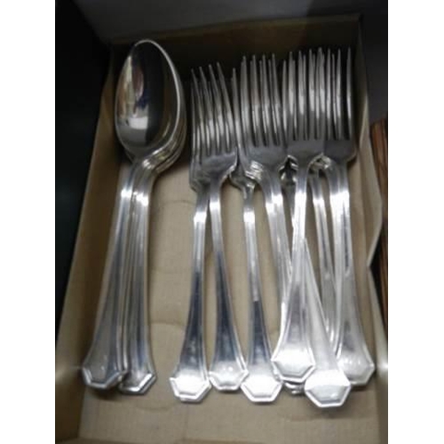 36 - A quantity of good quality silver plate flatware.