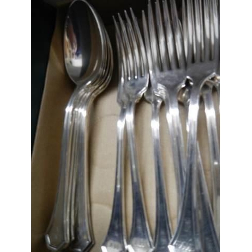 36 - A quantity of good quality silver plate flatware.