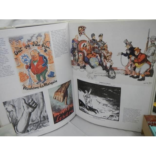 47 - One volume 'World War 2 in cartoons' by Mark Bryant.