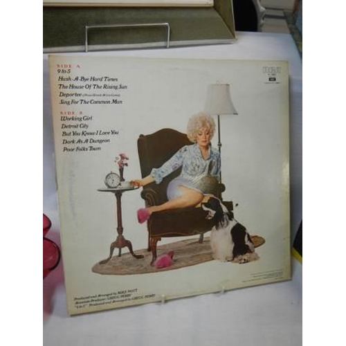 8 - A Dolly Parton '9 to 5 and Odd Jobs' LP record.