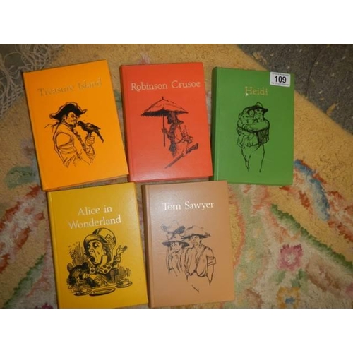 109 - Five Caxton Juniior Classics books.