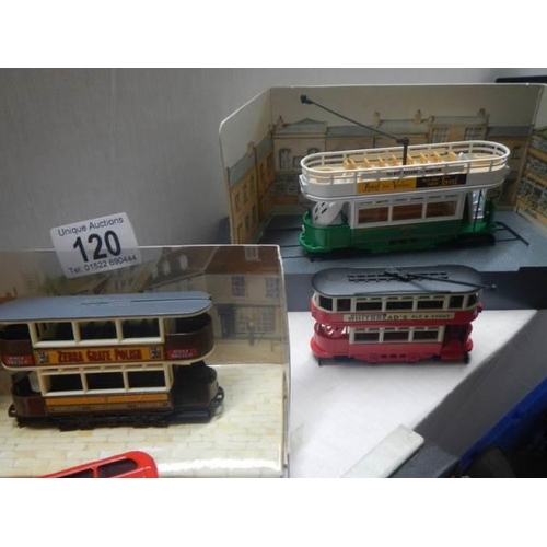 120 - A quantity of die cast buses.