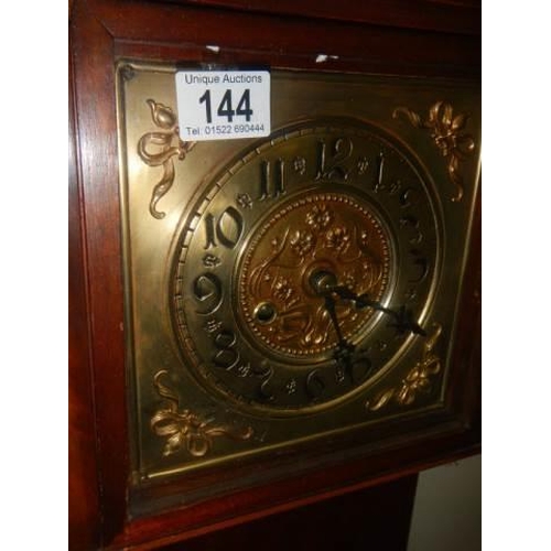 144 - A good quality modern long case clock, COLLECT ONLY.