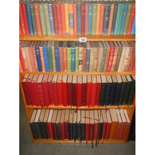 165 - Approximately 100 books on four shelves, COLLECT ONLY