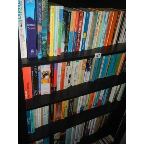 167 - Approximately 100 books on six shelves, COLLECT ONLY