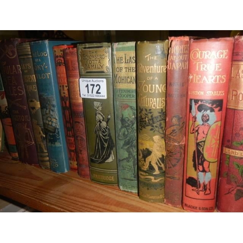 172 - A small lot of old books.