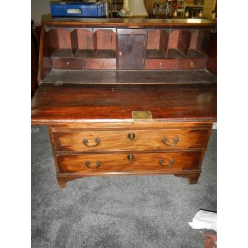 276 - A good mahogany fully fitted bureau, COLLECT ONLY.