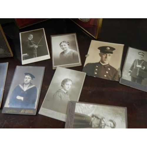 293 - A quantity of old framed photographs.