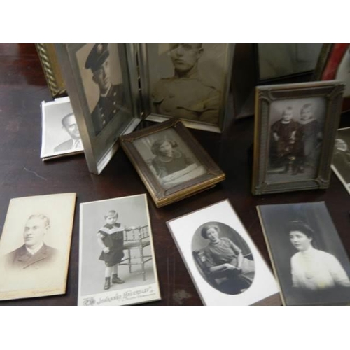 293 - A quantity of old framed photographs.