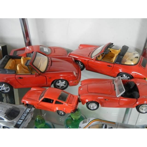 317 - A quantity of die cast sports cars.