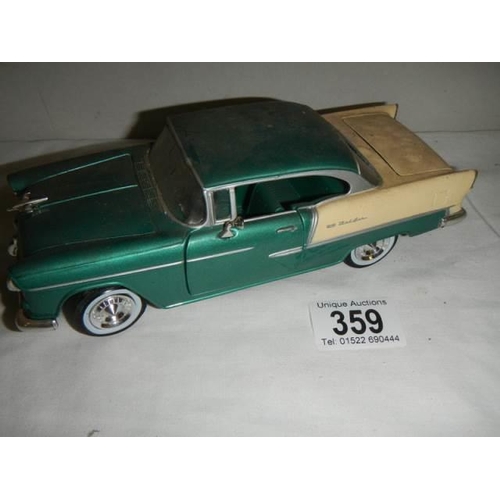 359 - A tin plate 1956 Chevy car, No. 68033