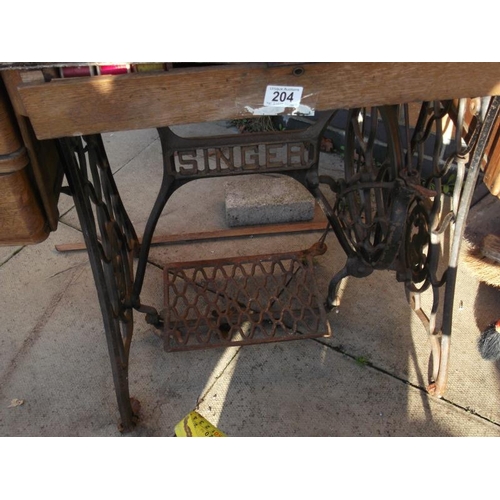 204 - A Cast Treadle Singer Sewing Machine