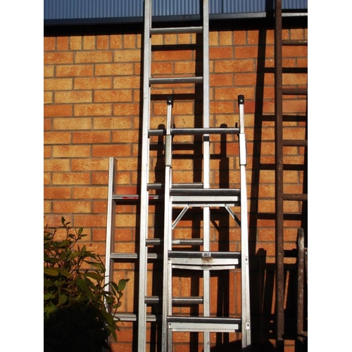 207 - 3 Aluminium Step / Extending Ladders