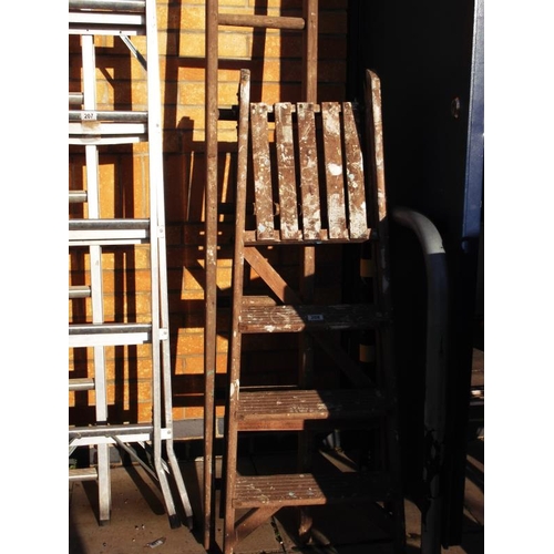 208 - 4 Wooden Ornamental Ladders