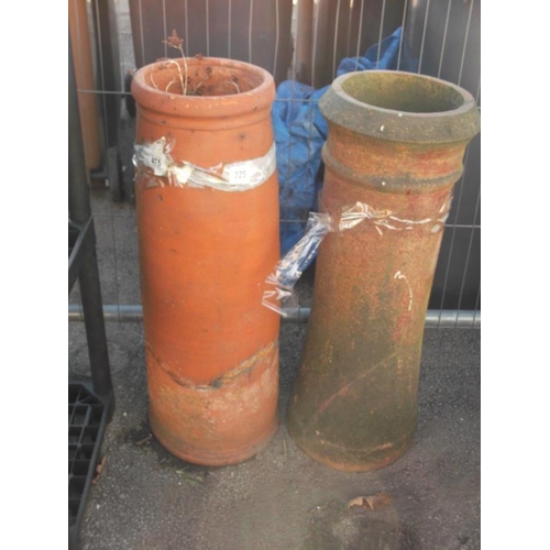 229 - 2 x Terracotta Chimney Pots