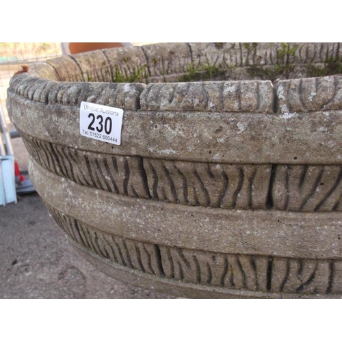 230 - A Large Ornamental Stone Tub