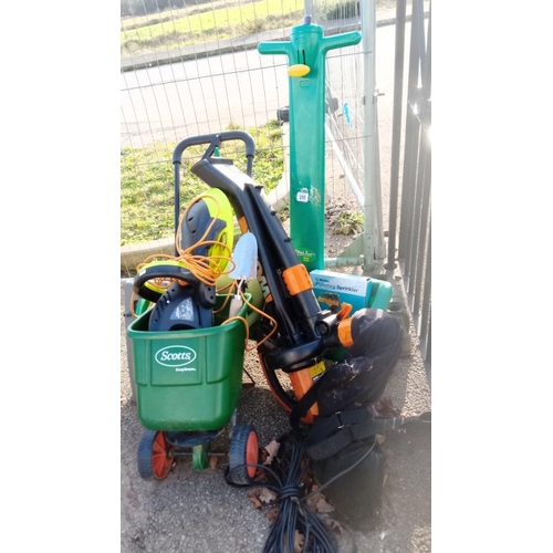 250 - A large quantity of garden tools / hose