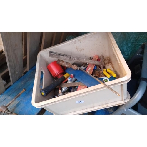 293 - A box full of workshop tools