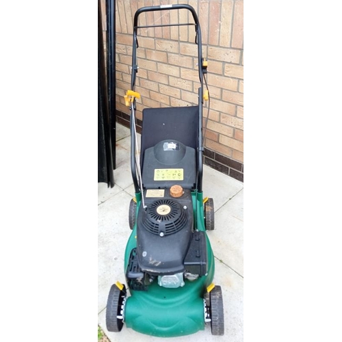 338 - A Clean 40cm Petrol Lawn mover with catcher.