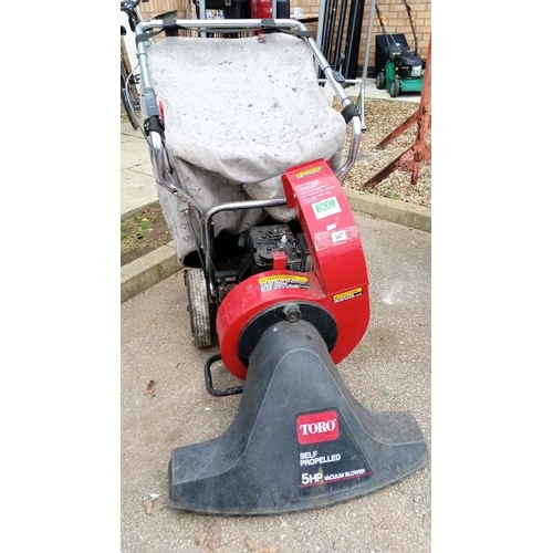 347 - A toro 5HP Vacuum / Blower Mod62923 with bag