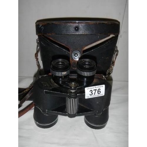 376 - A cased set of binoculars.