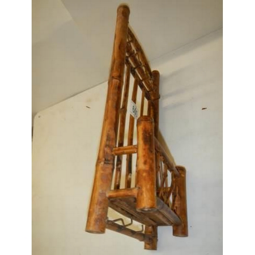 600 - A bamboo letter rack, COLLECT ONLY.