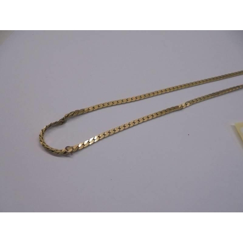 1014 - A 9ct gold necklace, 11.3 grams.