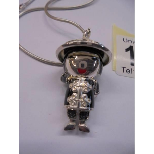 1020 - A Japanese articulated figure pendant.