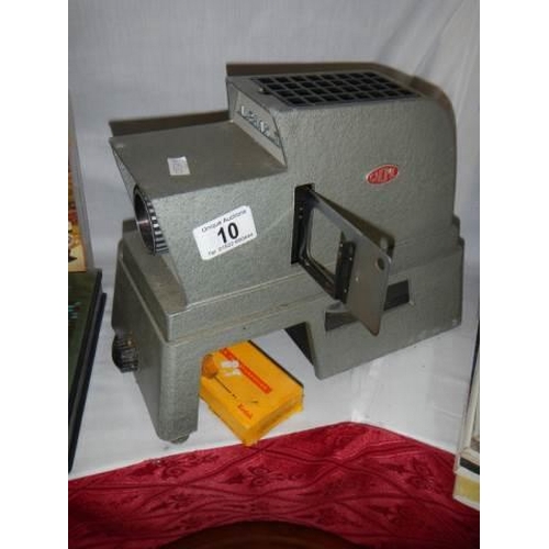 10 - A vintage Gnome slide projector.