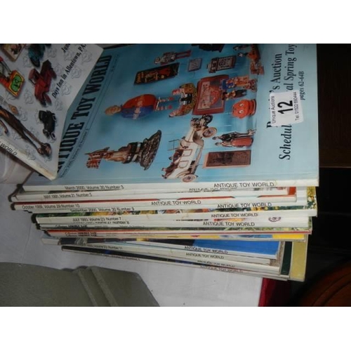 12 - A quantity of 'Antique Toy World' magazines.