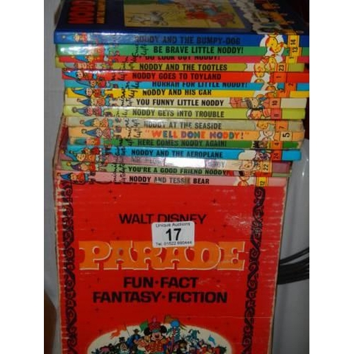 17 - A quantity of Noddy books etc.,