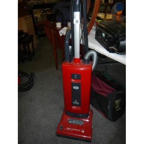 29 - A Sebo vacuum cleaner in working order, COLLECT ONLY.