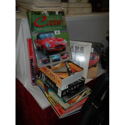 41 - A quantity of classic car related books.