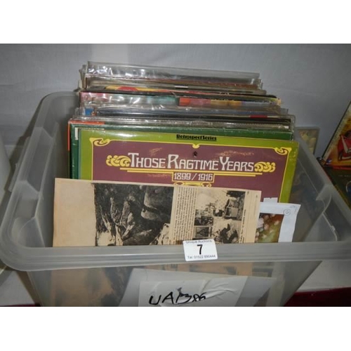 7 - A mixed lot of LP records.