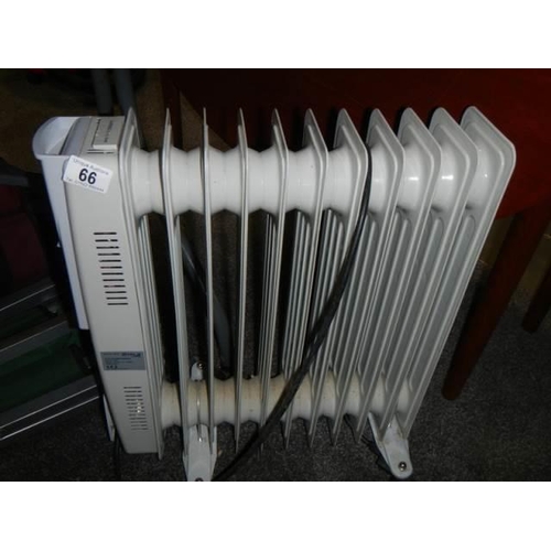 66 - An oil filled radiator. COLLECT ONLY.