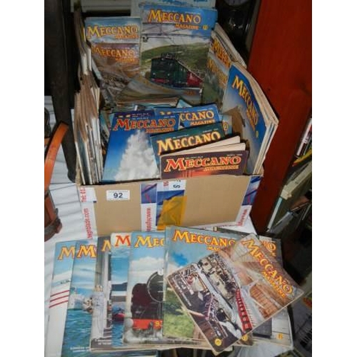 92 - A quantity of Meccano magazines.