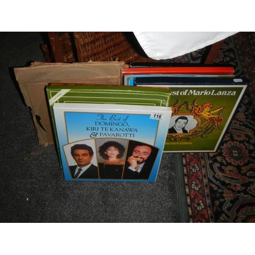 116 - A quantity of classical LP records.