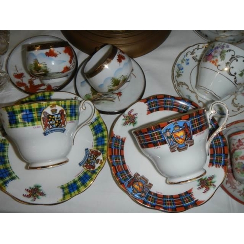 140 - A mixed lot of tea cups and saucers, COLLECT ONLY.