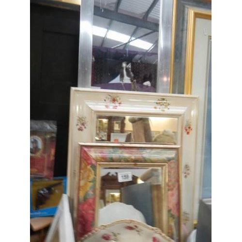 159 - 3 modern framed mirrors, COLLECT ONLY.